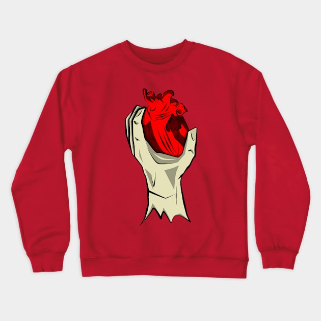 Your heart is in my hand Crewneck Sweatshirt by Flush Gorden